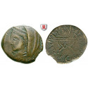Inseln zwischen Afrika u.Sizilien, Melita (Malta), Bronze 44-36 v.Chr., ss