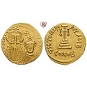 Byzanz, Constans II. und Constantinus IV., Solidus 654-659, f.vz