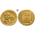 Byzanz, Heraclius und Heraclius Constantinus, Solidus 616-625, vz+