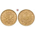 Deutsches Kaiserreich, Bremen, 10 Mark 1907, J, st, J. 204