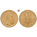 Deutsches Kaiserreich, Württemberg, Karl, 10 Mark 1876, F, ss, J. 292