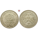 Weimarer Republik, 5 Reichsmark 1928, Eichbaum, G, vz, J. 331