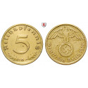 Drittes Reich, 5 Reichspfennig 1936, G, vz/ss+, J. 363