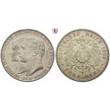 Deutsches Kaiserreich, Sachsen-Weimar-Eisenach, Wilhelm Ernst, 5 Mark 1903, Hochzeit mit Caroline, A, f.vz/vz+, J. 159