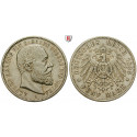 Deutsches Kaiserreich, Sachsen-Coburg-Gotha, Alfred, 5 Mark 1895, A, ss+, J. 146
