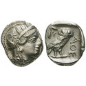 Attika, Athen, Tetradrachme 454-404 v.Chr., ss-vz