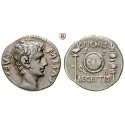 Römische Kaiserzeit, Augustus, Denar um 19 v.Chr., ss