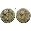 Römische Republik, Caius Iulius Caesar und Marcus Antonius, Denar 43 v.Chr., ss