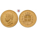 Italien, Königreich Sardinien, Carlo Alberto, 20 Lire 1838, 5,81 g fein, ss+