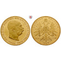 Österreich, Kaiserreich, Franz Joseph I., 100 Kronen 1909, 30,49 g fein, f.st