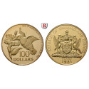 Trinidad und Tobago, 100 Dollars 1981, 3,11 g fein, PP