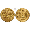 Byzanz, Constans II. und Constantinus IV., Solidus 661-663, ss-vz