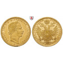 Österreich, Kaiserreich, Franz Joseph I., Dukat 1861, 3,44 g fein, vz/st