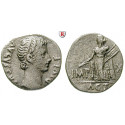 Römische Kaiserzeit, Augustus, Denar 15-13 v.Chr., ss
