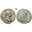 Römische Kaiserzeit, Traianus, Denar 112-114, ss+/ss-vz