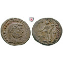 Römische Kaiserzeit, Constantius I., Caesar, Follis 300, vz