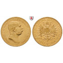 Österreich, Kaiserreich, Franz Joseph I., 10 Kronen 1908, 3,05 g fein, ss/vz