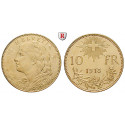 Schweiz, Eidgenossenschaft, 10 Franken 1913, 2,9 g fein, vz+