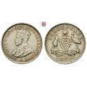 Australien, George V., 3 Pence 1924, ss+