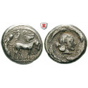 Sizilien, Syrakus, Tyrannis der Deinomeniden, Tetradrachme 478-466 v.Chr. (unter Hieron I.), ss