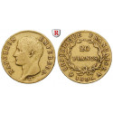 Frankreich, Napoleon I. (Kaiser), 20 Francs 1806, 5,81 g fein, ss