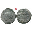 Römische Provinzialprägungen, Spanien-Hispania Ulterior, Julia Traducta, Augustus, Bronze 12-2 v.Chr., f.ss/s-ss