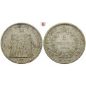 Frankreich, II. Republik, 5 Francs 1848, ss