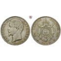Frankreich, Napoleon III., 5 Francs 1856, ss+