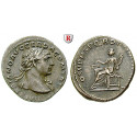 Römische Kaiserzeit, Traianus, Denar 103-111, ss+