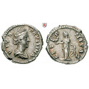 Römische Kaiserzeit, Faustina I., Frau des Antoninus Pius, Denar nach 141 n.Chr., ss+
