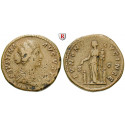 Römische Kaiserzeit, Faustina II., Frau des Marcus Aurelius, Sesterz 161-176, ss