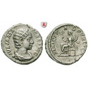 Römische Kaiserzeit, Julia Mamaea, Mutter des Severus Alexander, Denar, f.vz