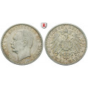 Deutsches Kaiserreich, Baden, Friedrich II., 2 Mark 1911, G, ss+, J. 38