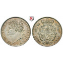 Grossbritannien, George IV., Shilling 1821, f.vz/vz+