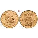 Niederlande, Königreich, Willem III., 10 Gulden 1877, 6,06 g fein, vz+