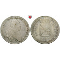 Sachsen, Albertinische Linie, Xaver, Administrator, 2/3 Taler 1766, ss