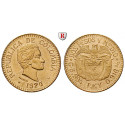 Kolumbien, Republik, 2 1/2 Pesos 1924, 3,65 g fein, f.vz