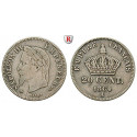 Frankreich, Napoleon III., 20 Centimes 1864, ss