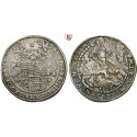 Mansfeld, Grafschaft, Mansfeld-Vorderort-Bornstedt, Bruno II., Wilhelm, Johann Georg IV., Volrat VI., Reichstaler 1608, ss