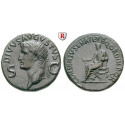 Römische Kaiserzeit, Augustus, Dupondius 37-41 (unter Caligula), vz