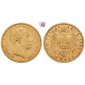 Deutsches Kaiserreich, Mecklenburg-Schwerin, Friedrich Franz III., 10 Mark 1890, A, ss/ss+, J. 232