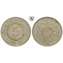 USA, 5 Cents 1866, vz