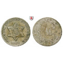 USA, 3 Cents 1851, ss