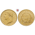 Frankreich, Napoleon I. (Kaiser), 20 Francs 1809, 5,81 g fein, ss-vz