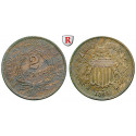USA, 2 Cents 1864, vz-st