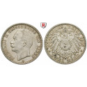 Deutsches Kaiserreich, Baden, Friedrich II., 2 Mark 1913, G, ss-vz, J. 38
