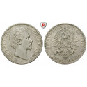 Deutsches Kaiserreich, Bayern, Ludwig II., 2 Mark 1877, D, vz, J. 41