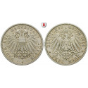 Deutsches Kaiserreich, Lübeck, 3 Mark 1909, A, f.vz, J. 82