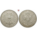 Deutsches Kaiserreich, Lübeck, 5 Mark 1904, A, ss+, J. 83