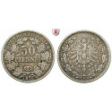 Deutsches Kaiserreich, 50 Pfennig 1878, E, ss, J. 8